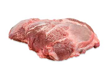 Raw grass-fed beef cheek