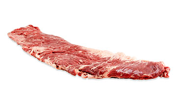 Whole grass-fed beef inside skirt, raw