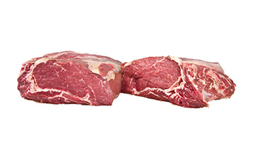 2 grass-fed beef ribeye rolls 0x0, raw