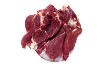 Raw boneless grass-fed lamb shoulder