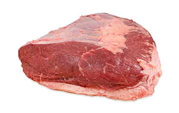 Grass-fed beef top sirloin rump cap, raw
