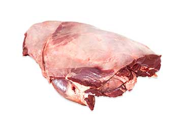 Raw venison boneless shoulder, shank off