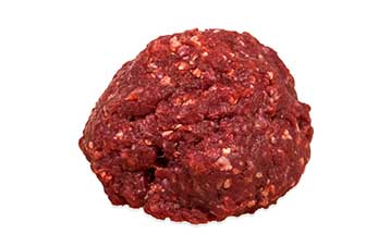 Raw ground venison