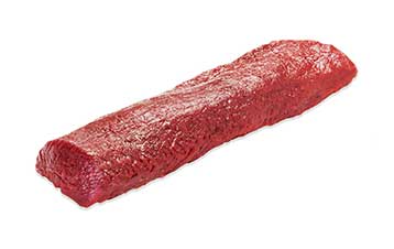 Venison striploin 0x0, raw