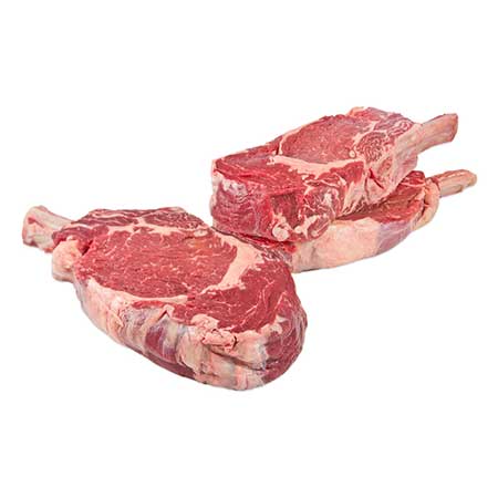 100% grass-fed Angus beef cowboy ribeyes