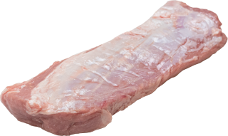 Whole raw Sobeval Premium French veal boneless striploin, raw