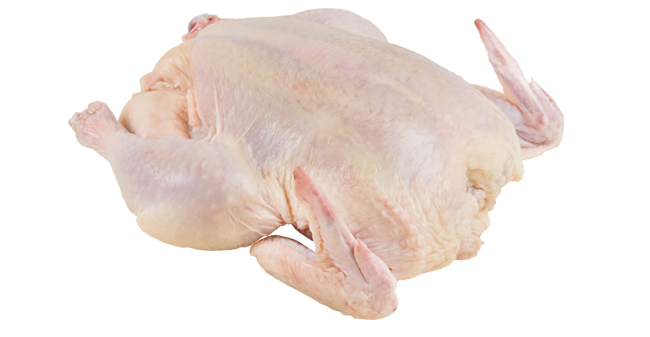 Whole organic chicken fryer, raw