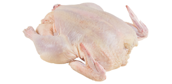 Whole organic chicken fryer, raw